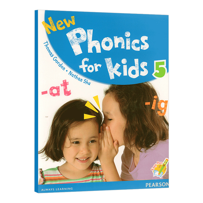 香港朗文幼儿英语自然拼读教材5级别 英文原版 New Phonics for kids 5 学生用书 亲子幼儿小班教材 可搭配培生易学笔 点读笔