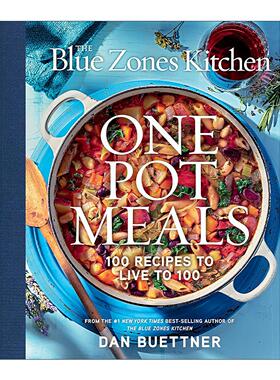 英文原版 The Blue Zones Kitchen One Pot Meals 蓝色地带厨房 一锅料理 100道长寿健康食谱 Dan Buettner 精装 进口英语原版书籍