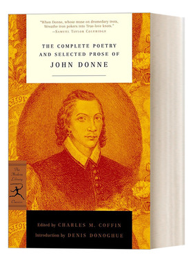 英文原版 The Complete Poetry and Selected Prose of John Donne Modern Library Classics 进口英语原版书籍