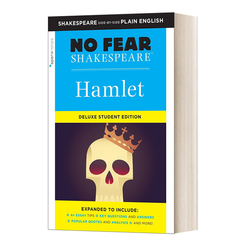 英文原版 Hamlet No Fear Shakespeare Deluxe Student Edition 别怕莎士比亚 哈姆雷特 豪华学生版 英文版 进口英语原版书籍