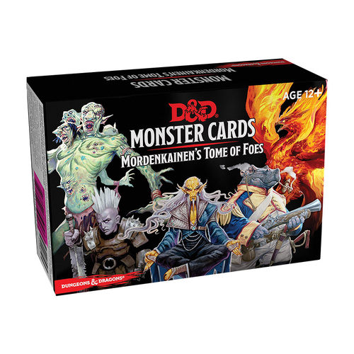 英文原版 Dungeons & Dragons Spellbook Cards 龙与地下城魔法书卡 魔邓肯的敌人之书 怪物卡 D&d 配件 英文版 进口英语原版书籍