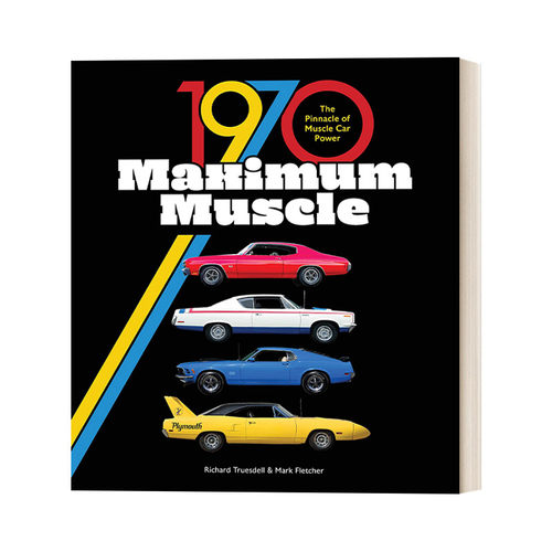 英文原版 1970 Maximum Muscle 1970肌肉车巅峰年代 精装画册 英文版 进口英语原版书籍