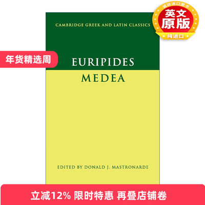英文原版 Euripides: Medea 欧里庇得斯 剑桥希腊拉丁语经典系列 原文加学者注释 英文版 进口英语原版书籍
