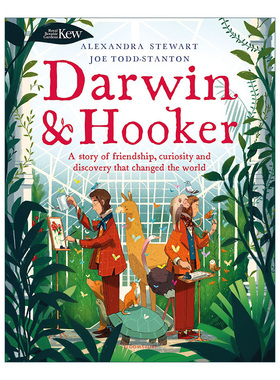 英文原版 Kew: Darwin and Hooker 物种起源背后的故事 达尔文与约瑟夫·胡克 插画师Joe Todd-Stanton 精装 进口英语原版书籍