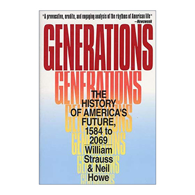 英文原版 Generations 世代 1584年到2069年的美国未来历史 俞洪敏推荐 英文版 进口英语原版书籍
