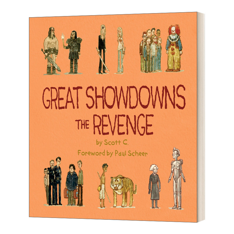 英文原版 Scott Campbell的异想电影插画：复仇 Great Showdowns: The Revenge