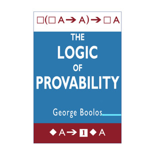 George The 可证明性 英文原版 进口英语原版 英文版 Logic 书籍 Provability Boolos 逻辑