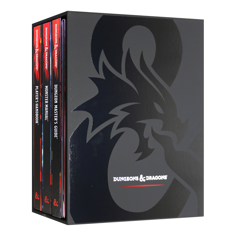 英文原版 D&D Core Rulebook Gift Set 龙与地下城核心规则手册 精装 英文版 进口英语原版书籍