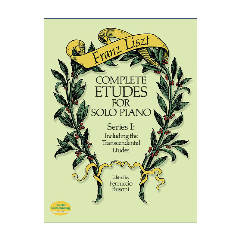 英文原版 Complete Etudes for Solo Piano Series I 弗朗茨·李斯特完整钢琴独奏练习曲I 含超技练习曲 英文版进口英语原版书籍