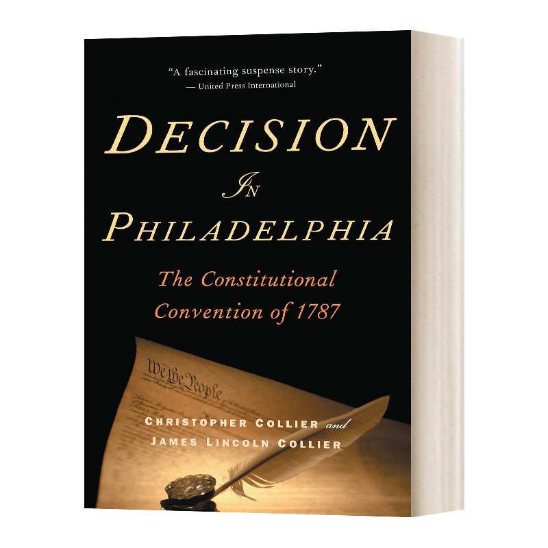 英文原版 Decision in Philadelphia 费城抉择 美国宪法制定史 英文版 进口英语原版书籍
