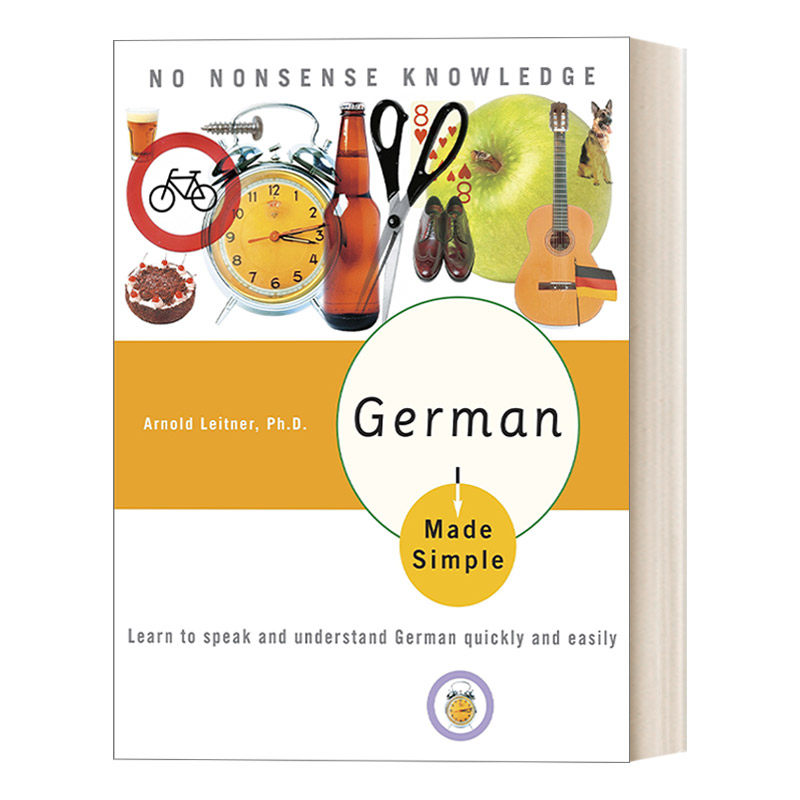 英文原版 German Made Simple 轻松学德语 外语学习工具书 Arnold Leitner  Ph.D. 英文版 进口英语原版书籍