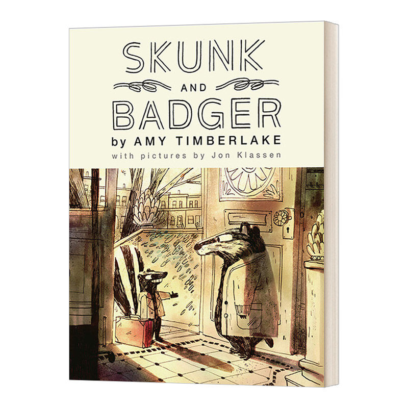 英文原版 Skunk And Badger 1 臭鼬和獾1 儿童绘本 精装 英文版 进口英语原版书籍