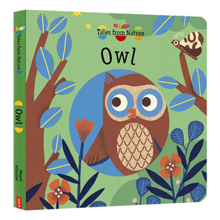 纸板洞洞书 来自大自然 from 鹰 英文原版 亲子互动图画故事书 Owl 儿童科普百科 故事绘本 英语书籍 Tales 英文版 Nature