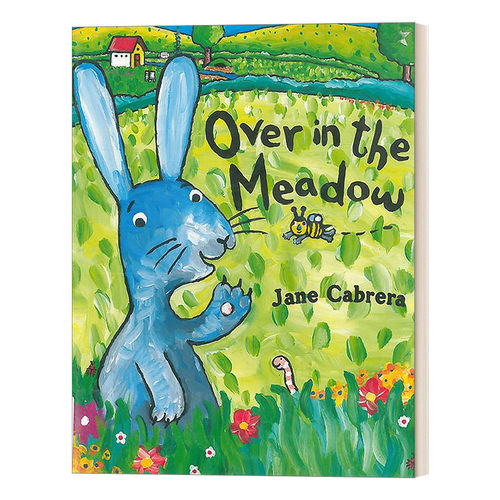 英文原版绘本 Over in the Meadow Jane Cabrera's Story Time 在大草地上 0-2岁幼儿童谣儿歌绘本 纸板书 英文版 进口英语原版书