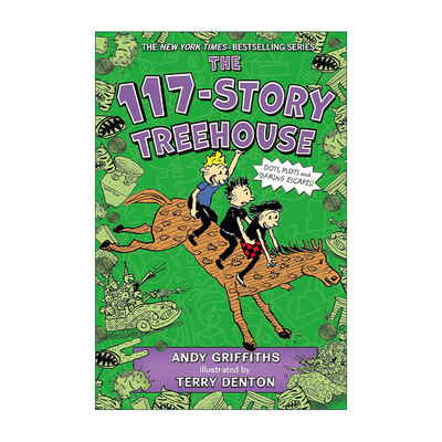 英文原版 The 117-Story Treehouse 小屁孩树屋历险记 117层树屋故事 英文版 进口英语原版书籍