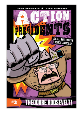 英文原版 Action Presidents 3 Theodore Roosevelt 美国总统科普读物 西奥多罗斯福 全彩漫画 英文版 进口英语原版书籍