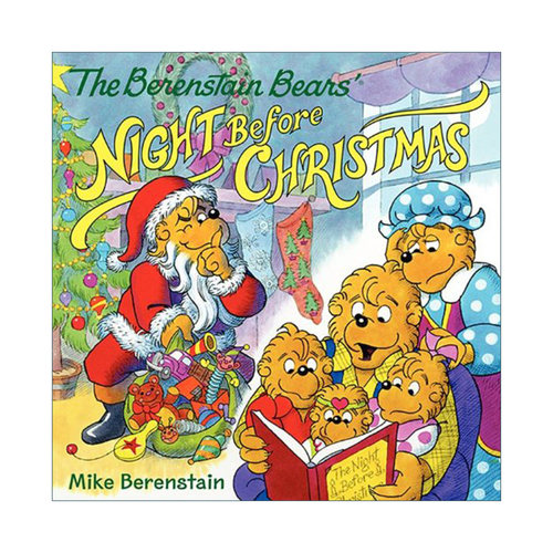 英文原版 The Berenstain Bears' Night Before Christmas 平安夜 贝贝熊绘本 英文版 进口英语原版书籍