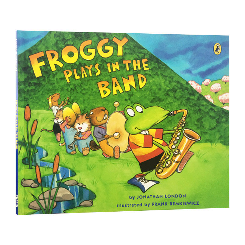 froggy plays in the band 小青蛙弗洛格在乐队里演奏 大开绘本