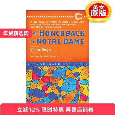 英文原版 The Hunchback of Notre Dame 巴黎圣母院 巴黎圣母院 Clydesdale Classic 英文版 进口英语原版书籍