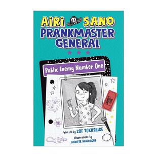 英文原版 Airi Sano Prankmaster General 02 Public Enemy Number One 爱丽萨诺 恶作剧之王系列2 头号公敌 精装 英文版 进口