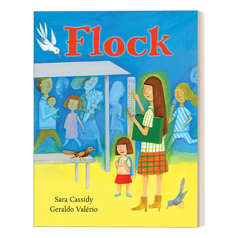 英文原版 Flock 群 3-6岁儿童精装绘本 Geraldo Valério插画 英文版 进口英语原版书籍