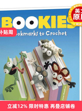 英文原版 Bookies Bookmarks to Crochet 手工钩织书签 英文版 进口英语原版书籍