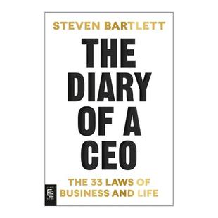 英文原版 The Diary of a CEO 首席执行官日记 商业和生活的33条法则 创业 Steven Bartlett 英文版 进口英语原版书籍