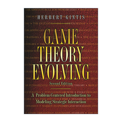 英文原版 Game Theory Evolving 演化博弈论 问题导向的策略互动模型 第二版 Herbert Gintis 英文版 进口英语原版书籍