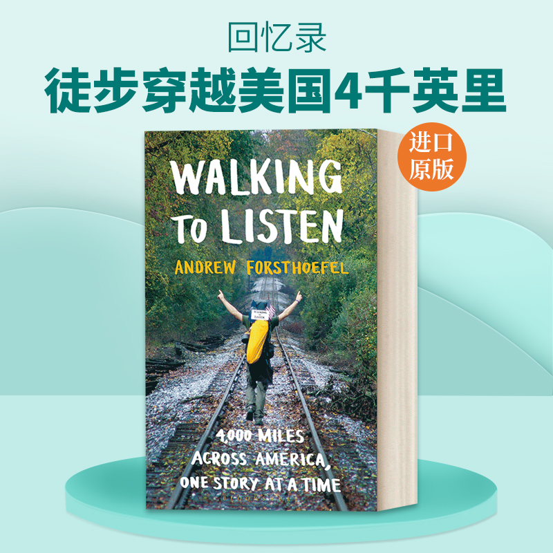 英文原版 Walking to Listen 徒步穿越美国4千英里 回忆录 英文版 进口英语原版书籍
