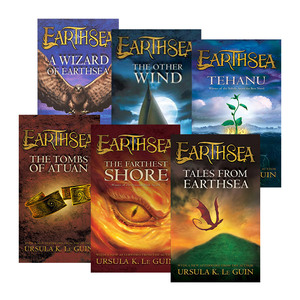 英文原版小说 Earthsea Cycle 地海传奇1-6册 厄休拉勒古恩 地海奇风/地海彼岸/地海古墓 英文版 进口英语原版书籍