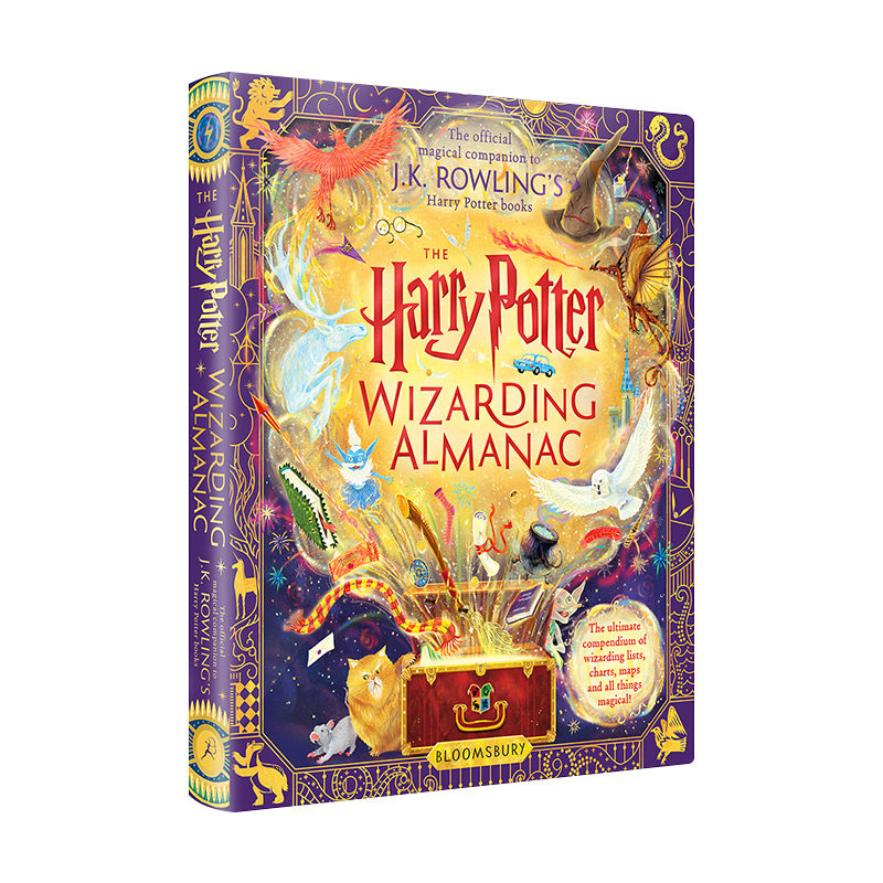英文原版 The Harry Potter Wizarding Almanac 哈利波特魔法图鉴 J.K.罗琳哈利波特系列官方导览书 全彩精装收藏版 英文版 进口书