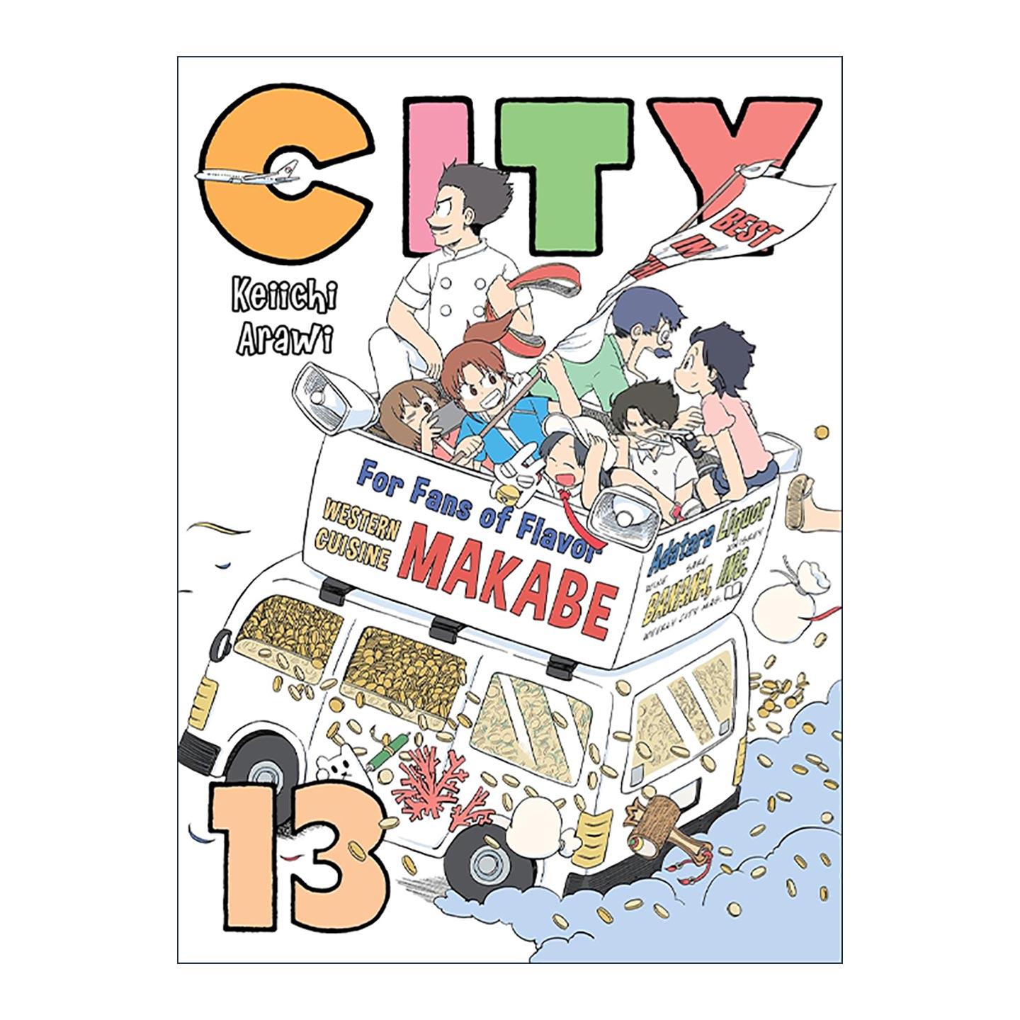 英文原版 City 13 城 卷十三 搞笑漫画 日常作者Keiichi Arawi新井圭一 英文版 进口英语原版书籍