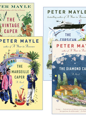 英文原版小说 Sam Levitt Capers 萨姆·列维特探案记系列4册 永远的普罗旺斯作者Peter Mayle 英文版 进口英语原版书籍