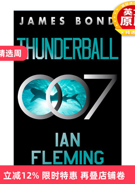 英文原版 Thunderball 霹雳风暴 007碟海 伊恩弗莱明 英文版 进口英语原版书籍