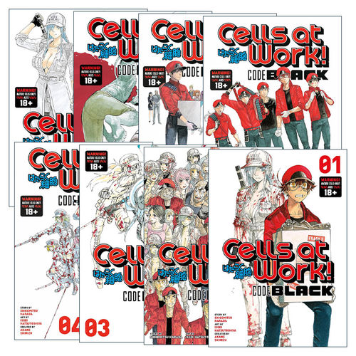 英文原版 Cells At Work! Code Black 工作细胞 黑色代码系列 1-8册 漫画 英文版 进口英语原版书籍