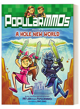 英文原版 PopularMMOs Presents A Hole New World 全彩奇幻冒险游戏漫画 洞中世界 英文版 进口英语原版书籍