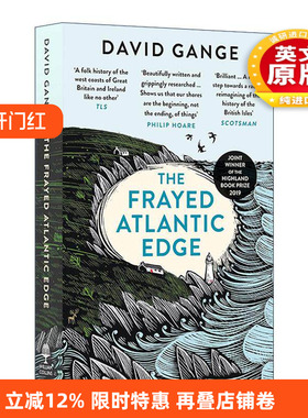 英文原版 The Frayed Atlantic Edge 大西洋的边缘 从设得兰岛划船到英吉利海峡 David Gange 温赖特奖提名 进口英语原版书籍