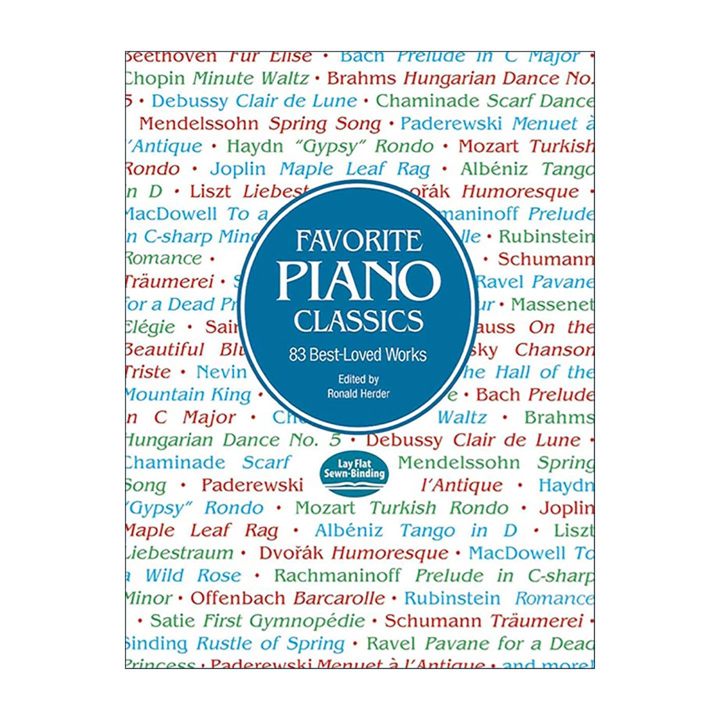 英文原版 Favorite Piano Classics 世纪钢琴名曲 贝多芬 李斯特 莫扎特 英文版 进口英语原版书籍