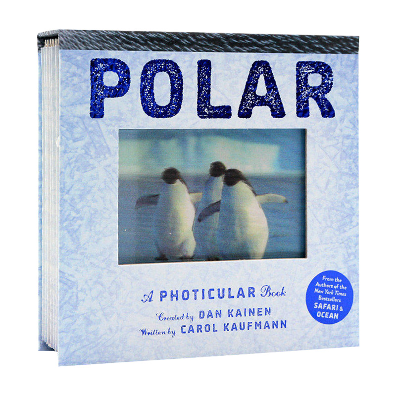 英文原版绘本 Polar A Photicular Book 动画翻翻书 极地 光与影视觉书 精装 英文版 进口英语原版书籍儿童全英语书