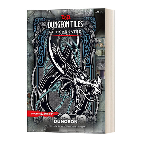 英文原版 D&D Dungeon Tiles Reincarnated Dungeon 龙与地下城 地牢瓷砖转世 地牢 英文版 进口英语原版书籍