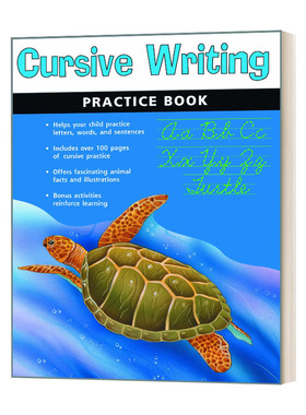 英文原版 Cursive Writing Practice Book 哈考特英语草书书法练习册 英文版 进口英语原版书籍儿童全英语书