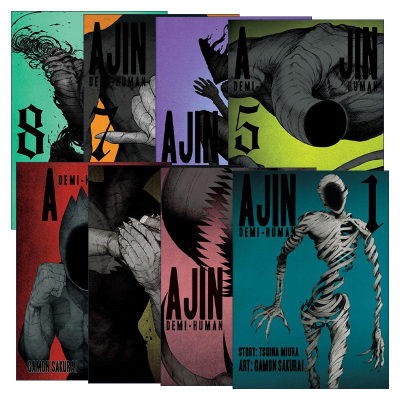 英文原版 Ajin Demi-Human 亚人系列1-8册 科幻漫画 樱井画门Gamon Sakurai 英文版 进口英语原版书籍