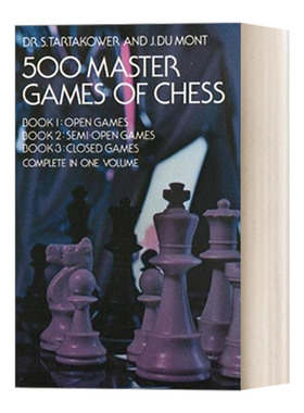 英文原版 500 Master Games of Chess 500场国际象棋大师赛 英文版 进口英语原版书籍