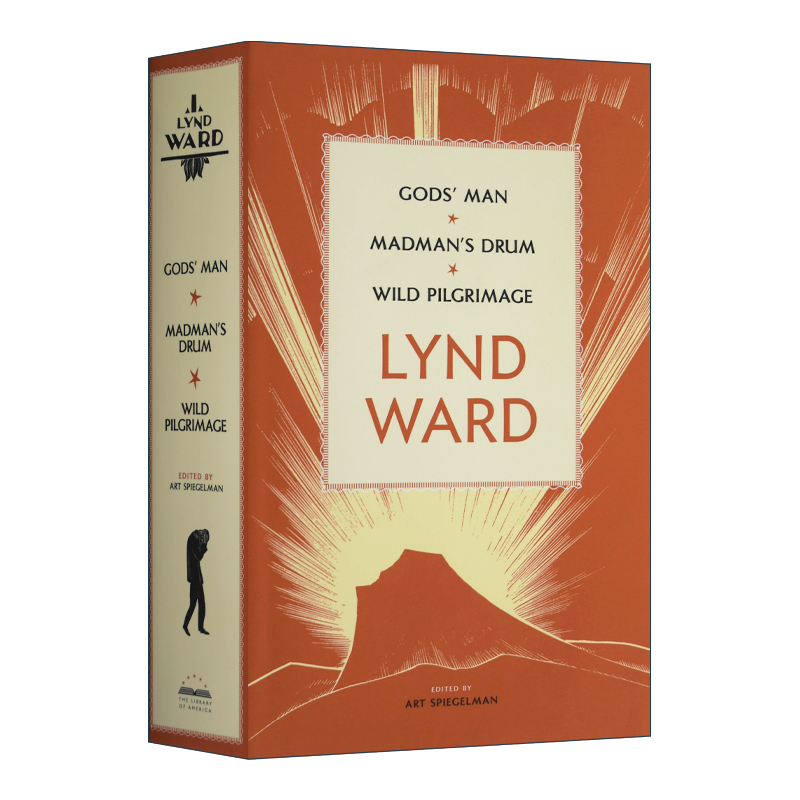 英文原版 Lynd Ward Gods' Man  Madman's Drum Wild Pilgrimage 林德·沃德 神人 疯子的鼓 荒野朝圣 精装 英文版 进口英语书籍