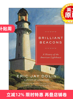 英文原版 Brilliant Beacons 辉煌信标 美国灯塔史 利维坦作者埃里克·杰·多林 英文版 进口英语原版书籍
