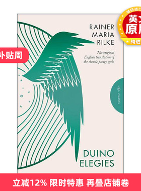 英文原版 Duino Elegies 杜伊诺哀歌 里尔克 英文版 进口英语原版书籍