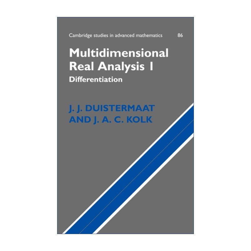 英文原版 Multidimensional Real Analysis I 多维实分析 上 剑桥高等数学研究系列 精装 英文版 进口英语原版书籍
