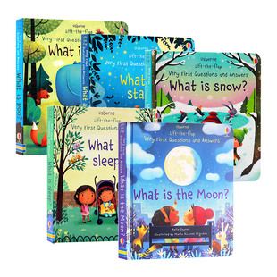 幼儿英语启蒙认知 进口科普绘本 Very And Answers Questions Usborne First 英文版 幼儿问与答翻翻书系列5册 尤斯伯恩 英文原版