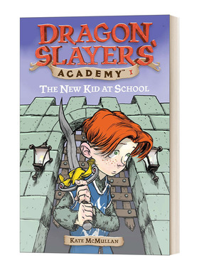 英文原版 Dragon Slayers' Academy #1 The New Kid at School 从前有条喷火龙1 天生的英雄 英文版 进口英语原版书籍