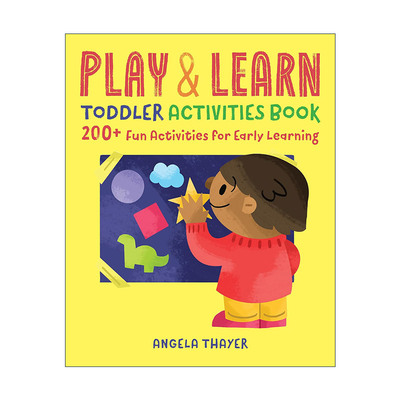英文原版 Play & Learn Toddler Activities Book 幼儿儿童游戏学习活动手册 200多个亲子早教活动 1-3岁语言技能练习 英文版